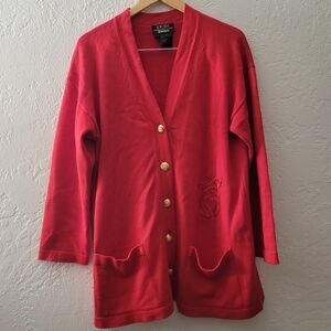 Escada x Neiman Marcus Wool Cardigan Sise 38/Large